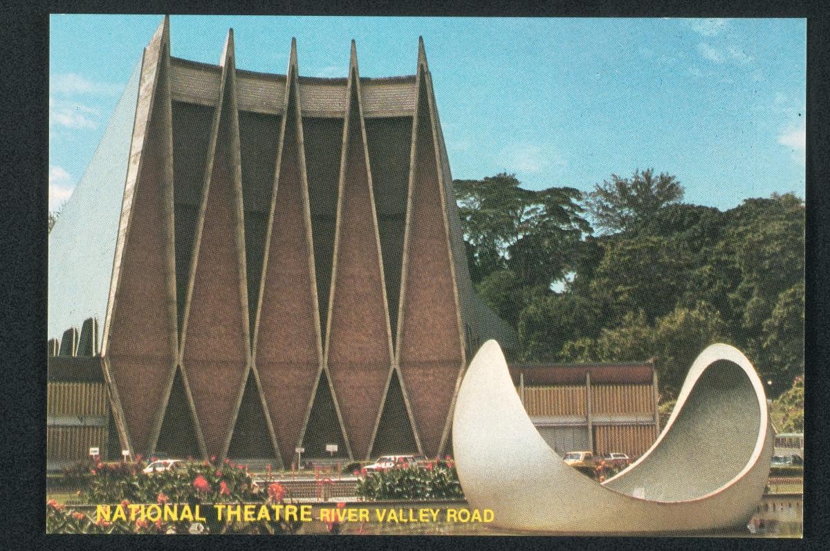 National Theatre fountain and fireworks display