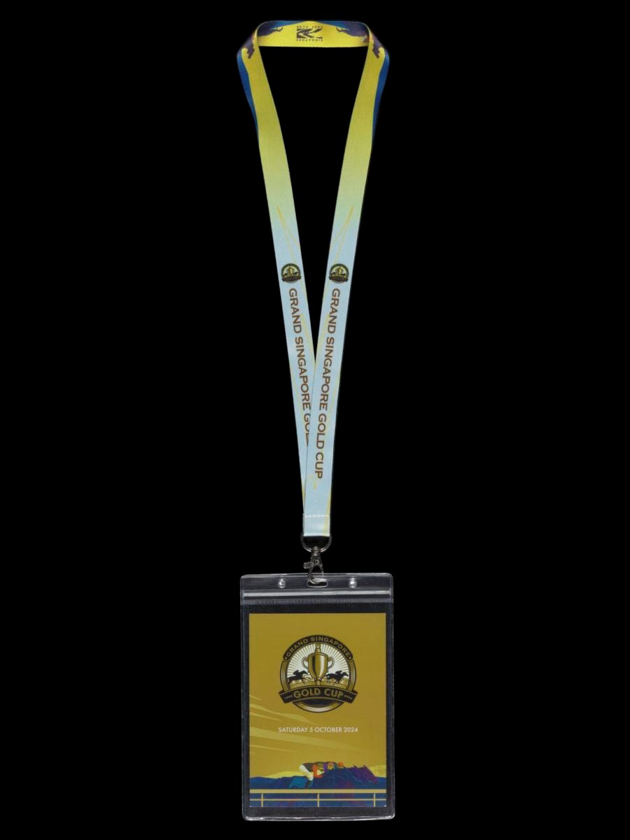 Grand Singapore Gold Cup white lanyard