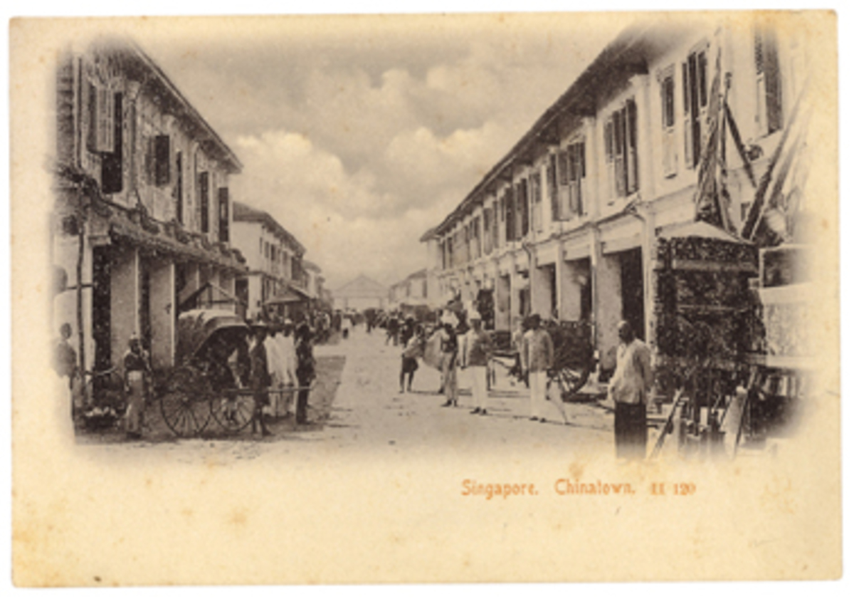 c1905 Singapore's Chinatown II Postcard