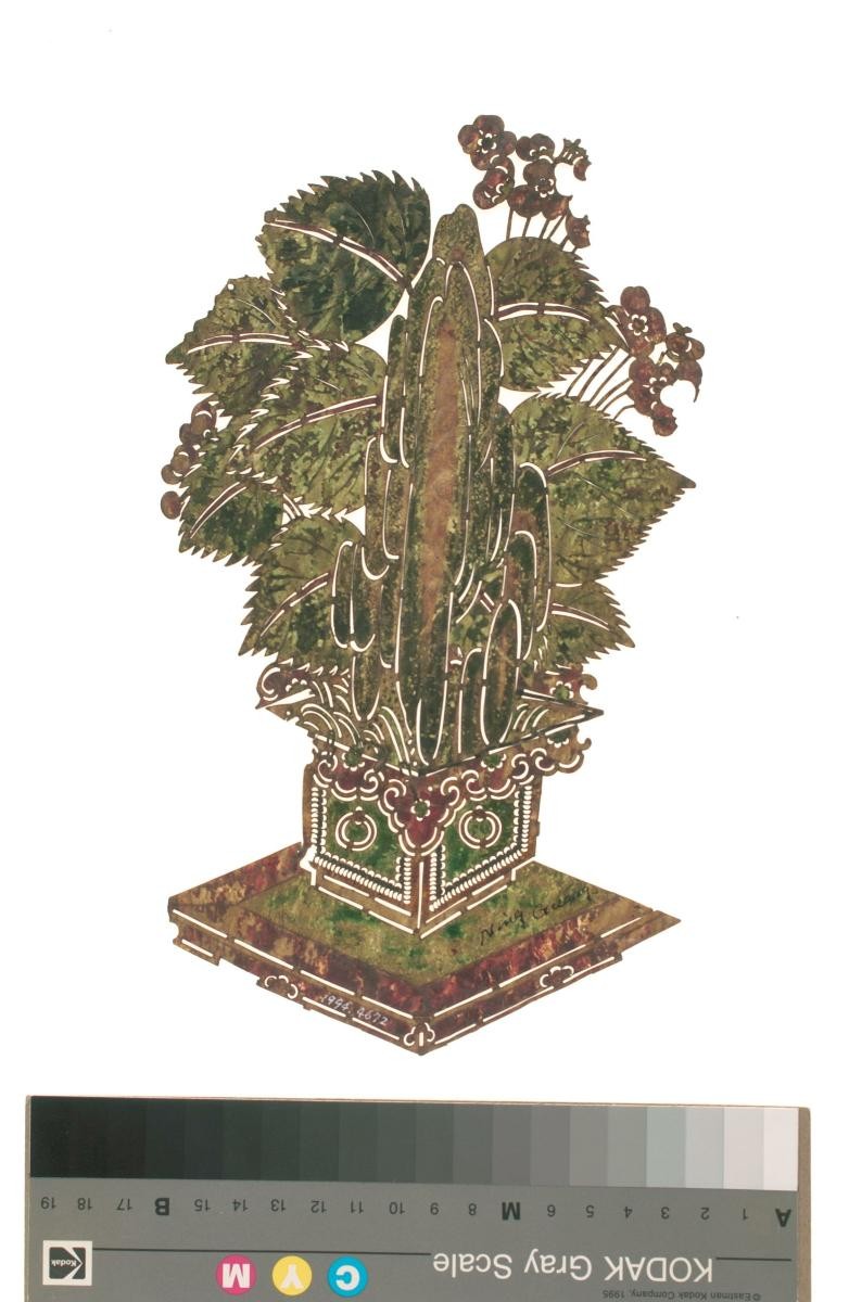 Shadow puppet, potted landscape