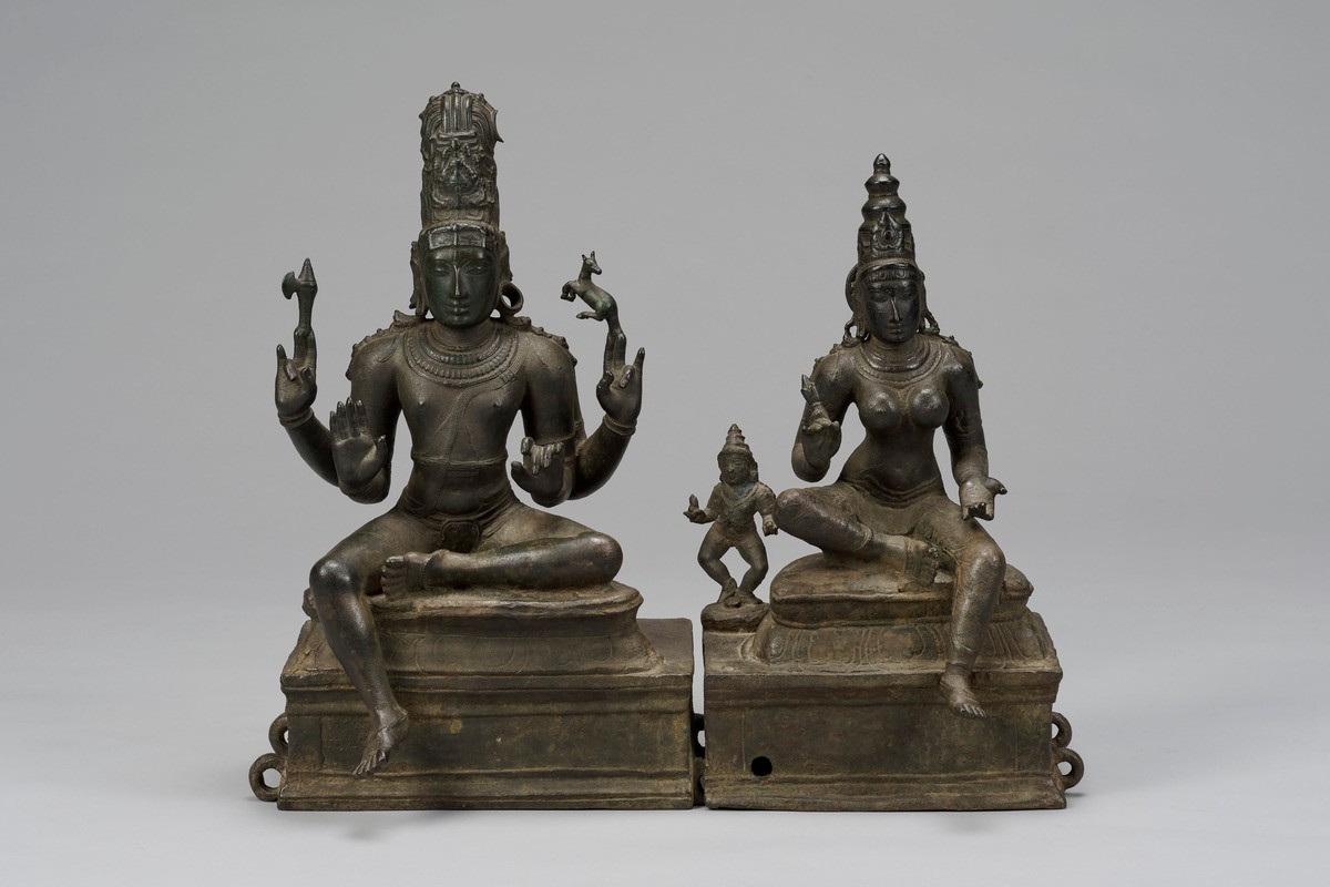Somaskanda, Shiva with Parvati and their son Skanda