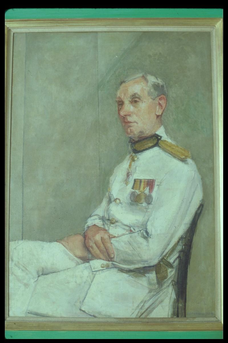 Portrait of Sir John Nicoll (1899-1981), Governor of Singapore (1952-1955)