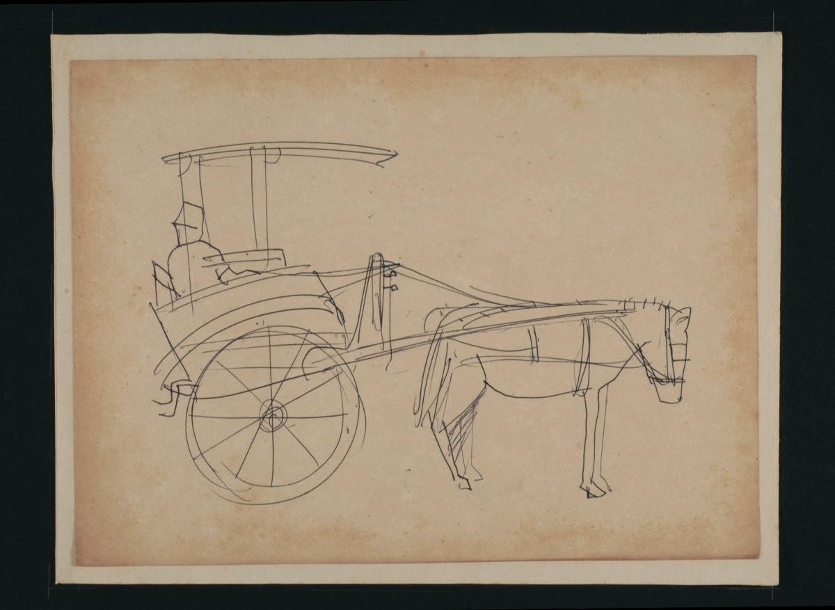Untitled (Man on Cart)