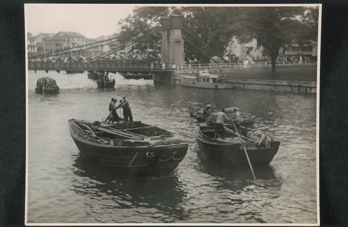 Bumboats on the Singapore River