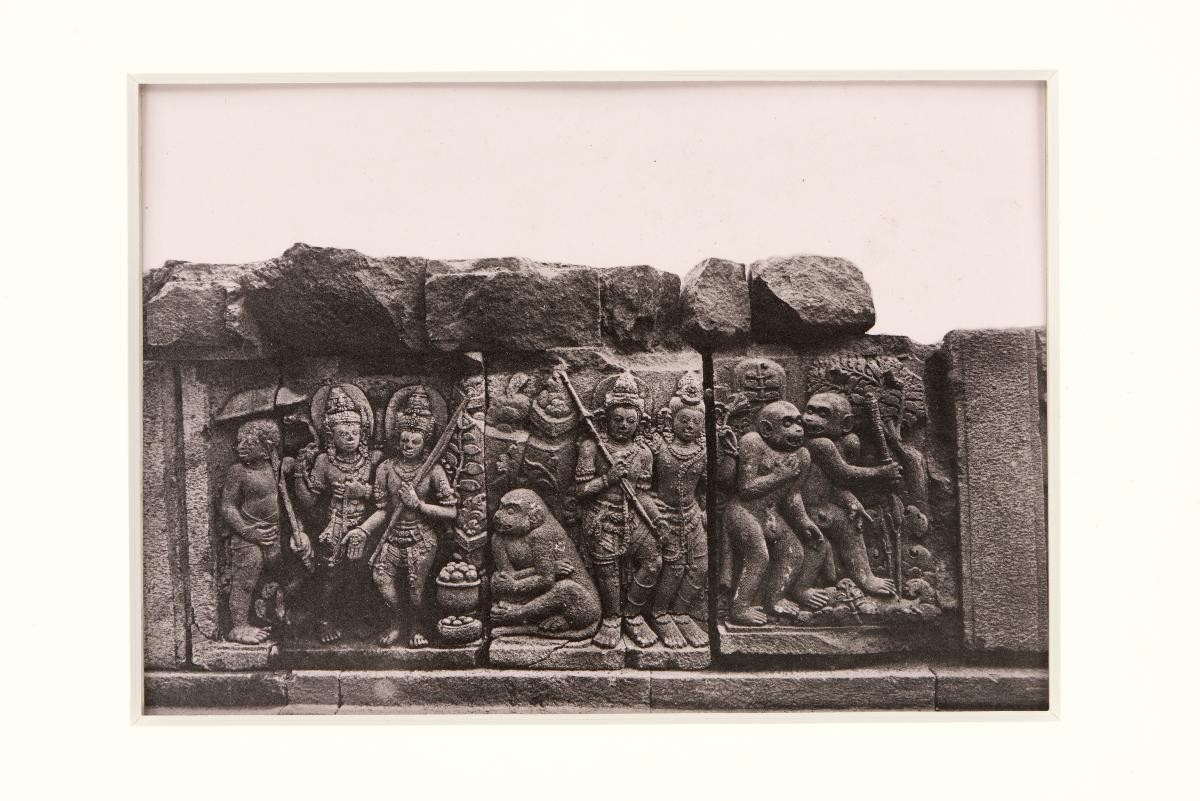 Sculptured relief depicting the ‘Ramayana’ from Dr Isaac Groneman’s ‘Candi Prambanan in Central Java’