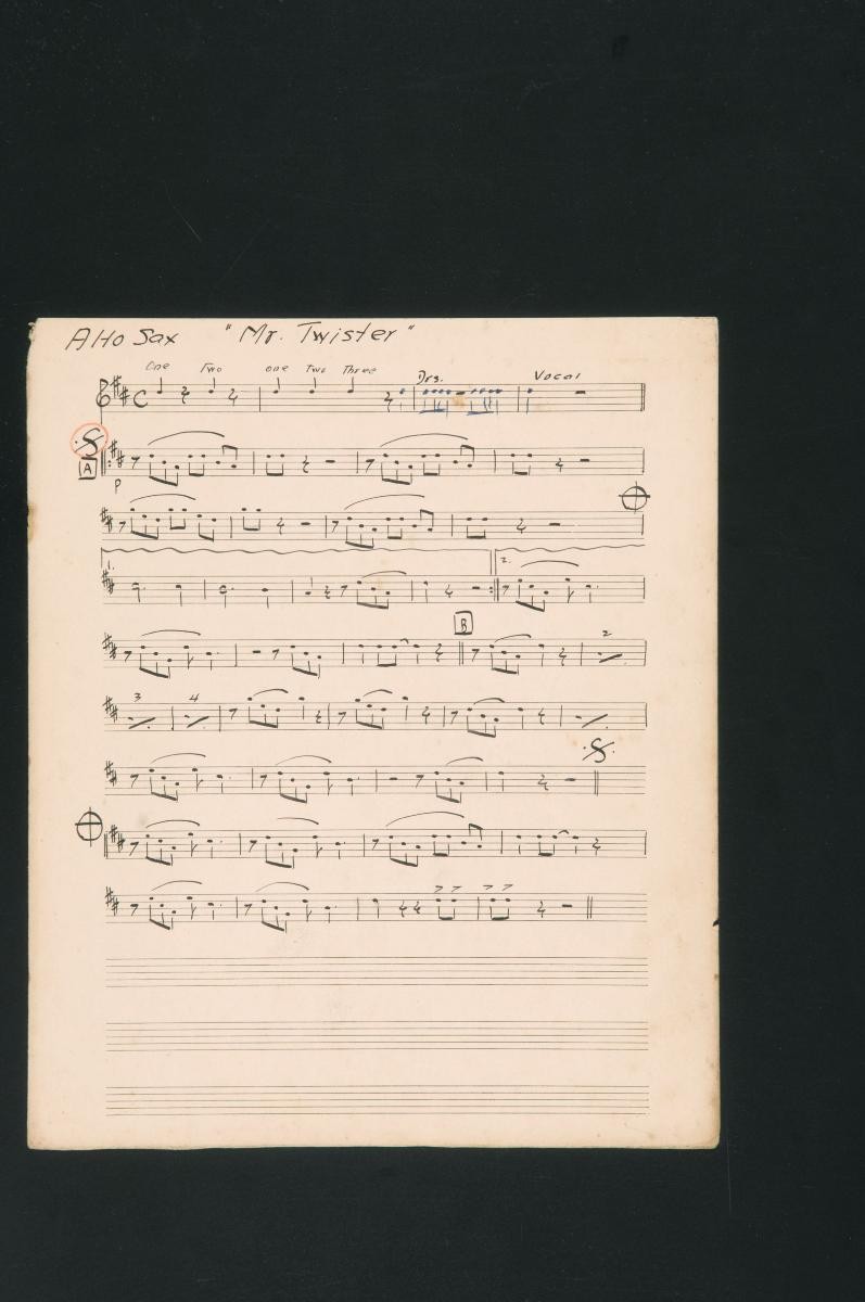 ‘Mr. Twister’ music score