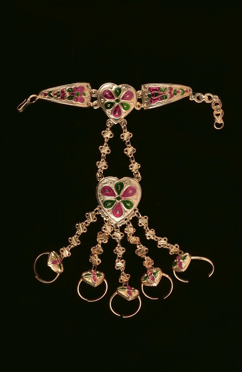A hair accessory worn in a Chinese opera performance