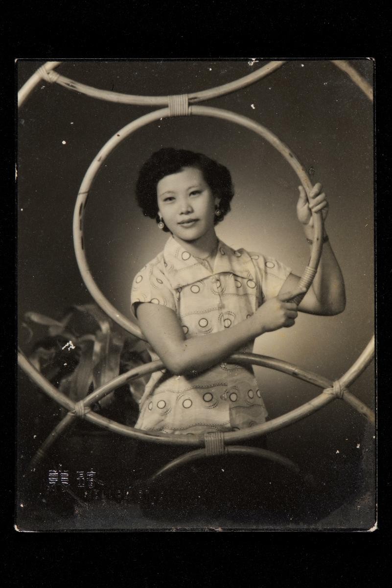 Studio portrait of a Chinese woman