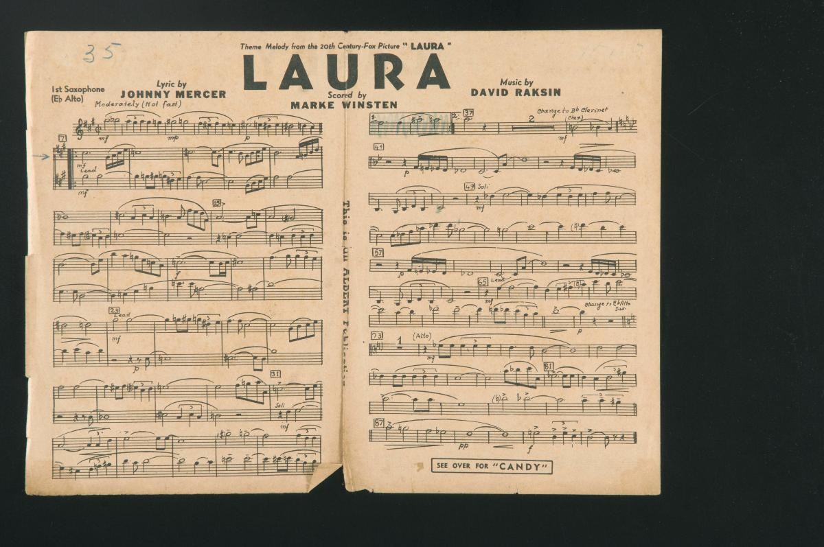 ‘Laura’ music score