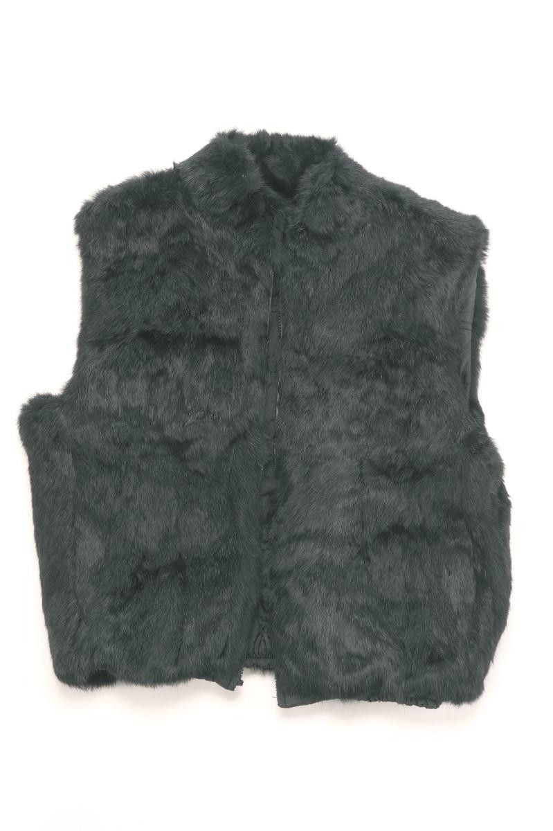 A black mink vest