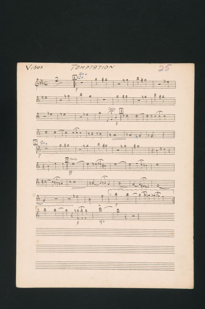 ‘Temptation’ music score