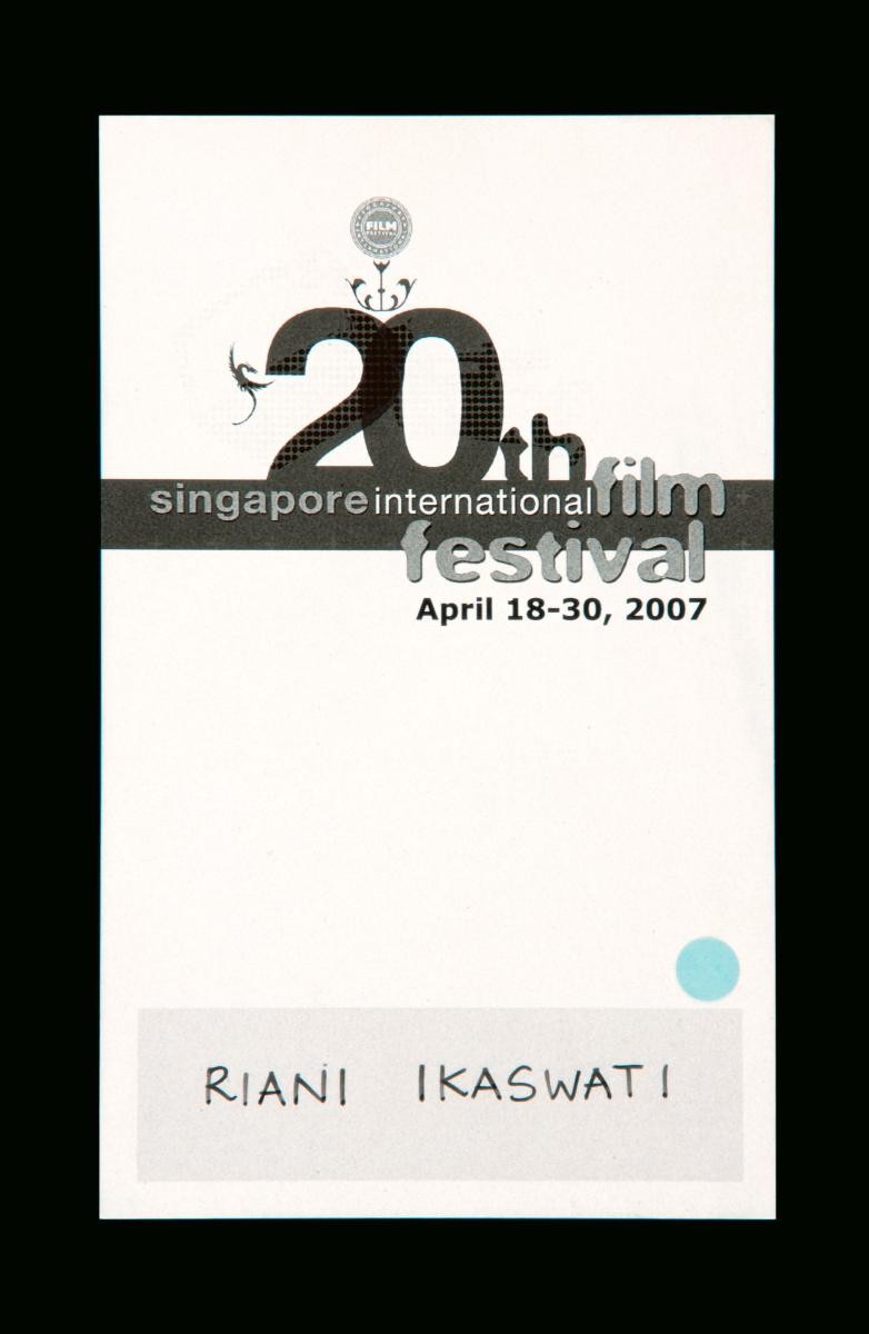 Pass for the 20th Singapore International Film Festival (SIFF)