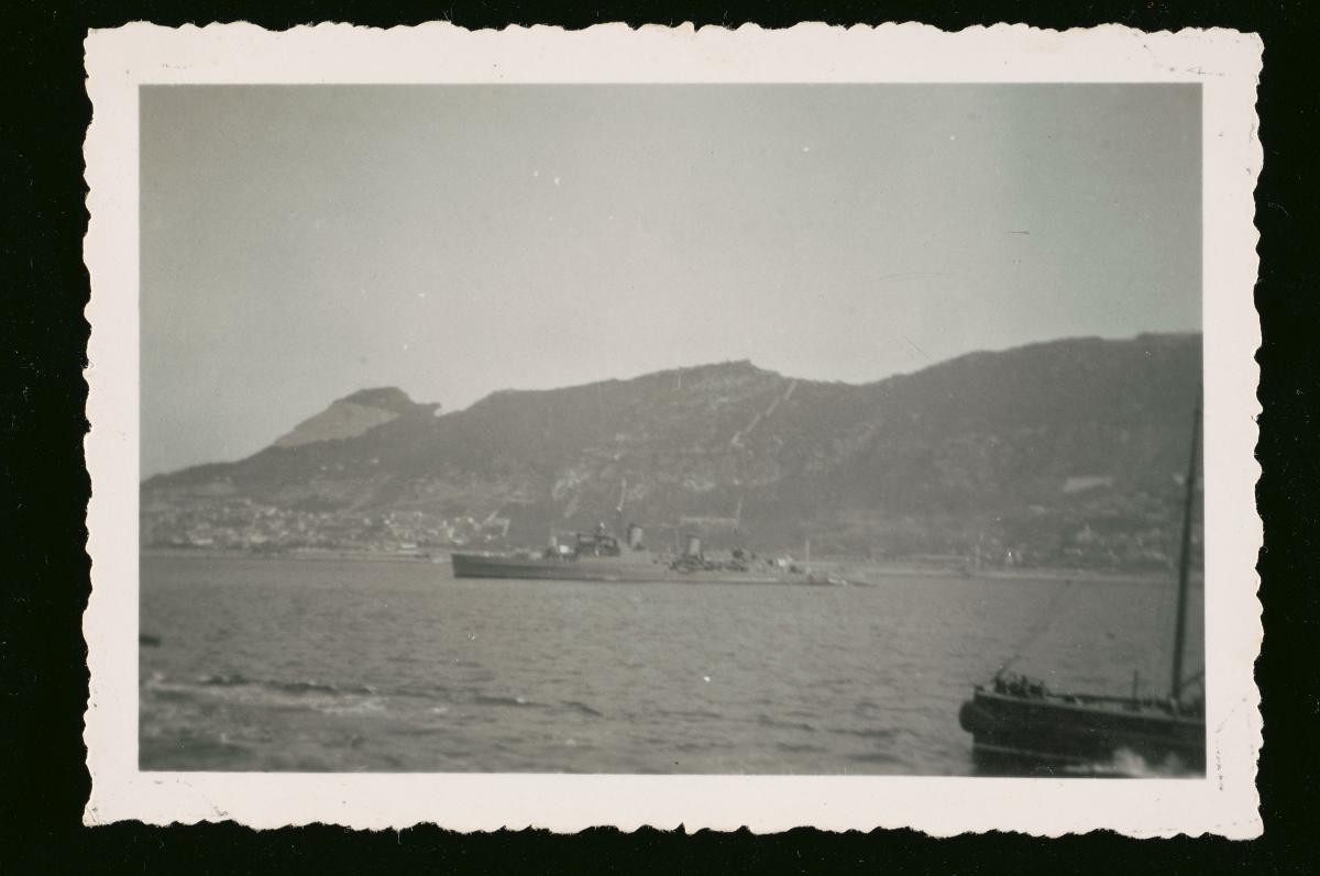 Ships passing the Rock of Gibraltar