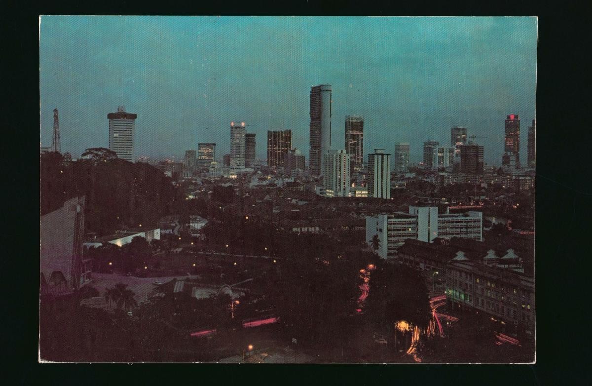 Night-time view of the city area