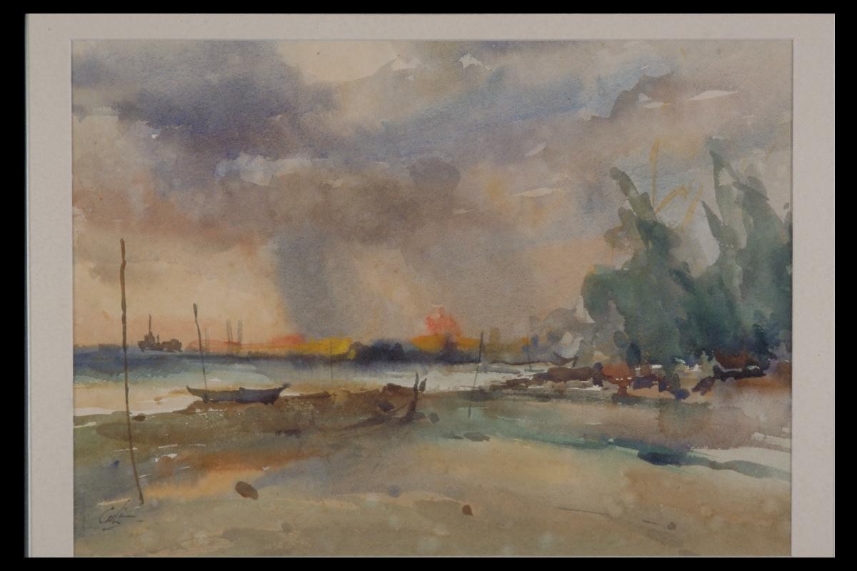 Rainclouds at Sunset