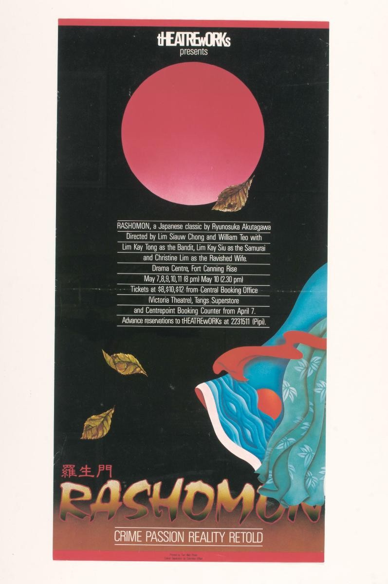 Poster for the TheatreWorks’ production, ‘Rashomon’