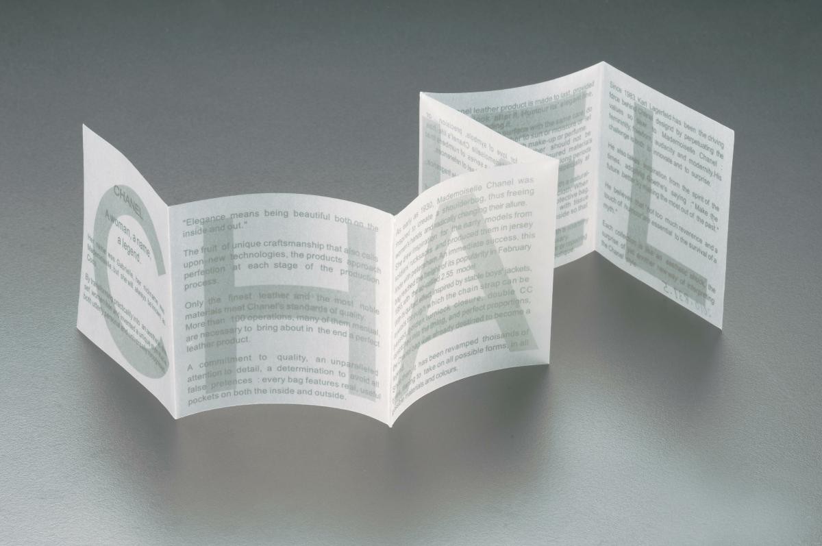 Chanel user manual booklet in English