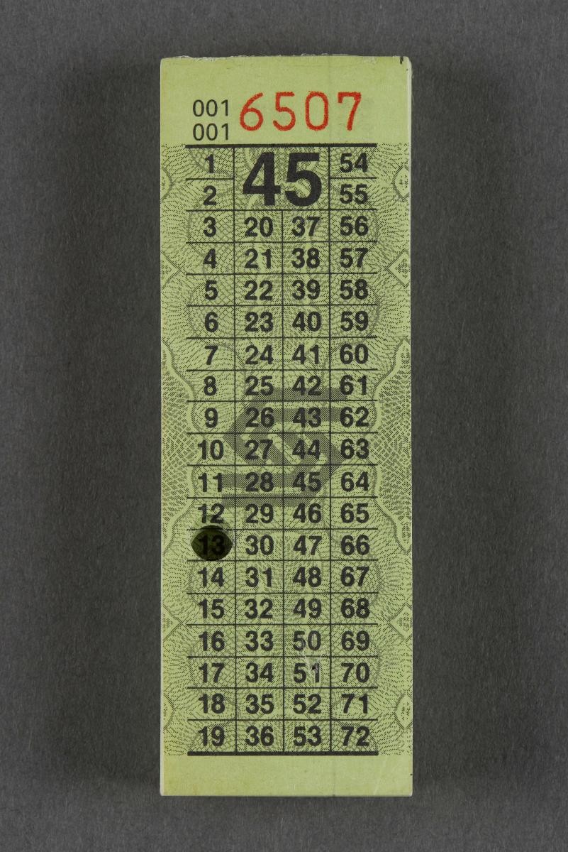 Singapore Bus Services (SBS) bus ticket with value of 45 cents