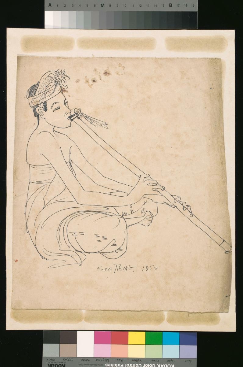(Untitled) A Man Playing a Flute
