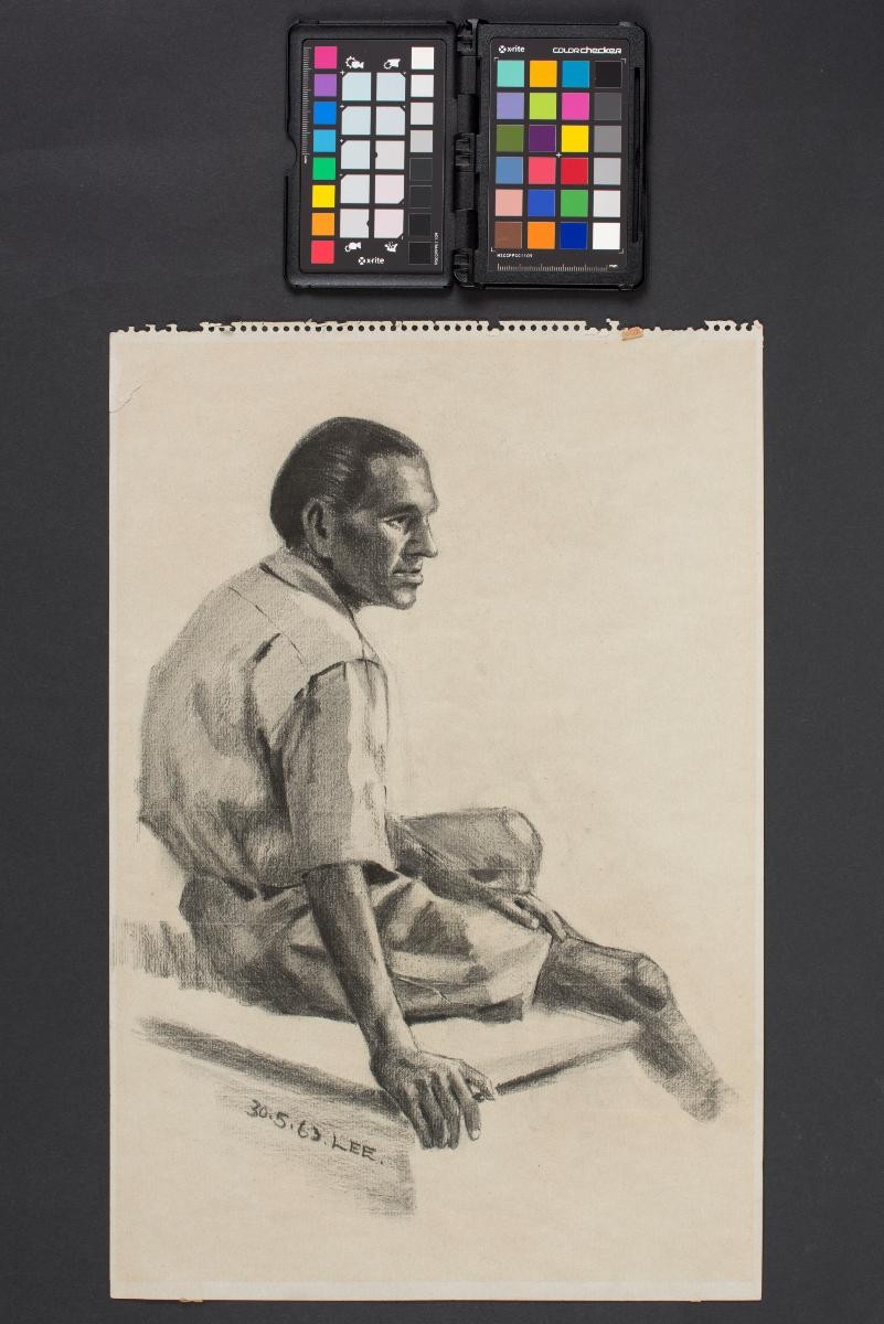 Figure drawing - Seated man 1