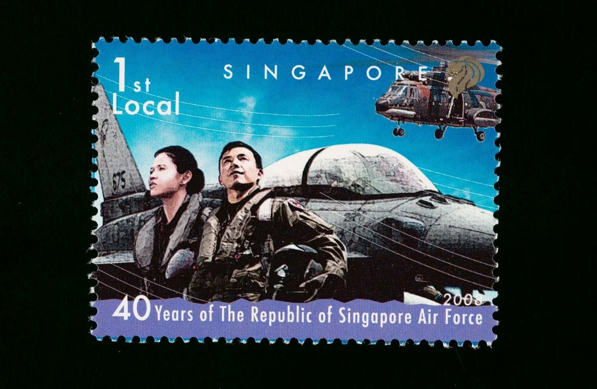 40 Years of The Republic of Singapore Air Force stamp