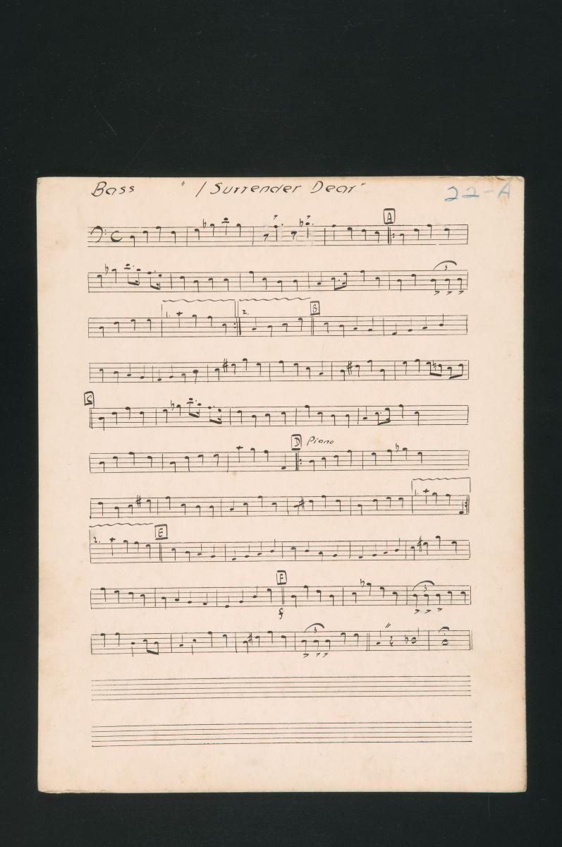 ‘I Surrender Dear’ music score