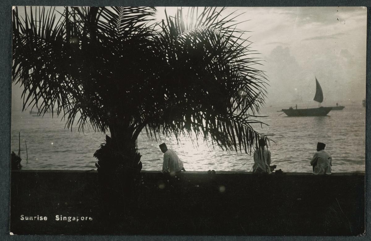 A view of sunrise in Singapore