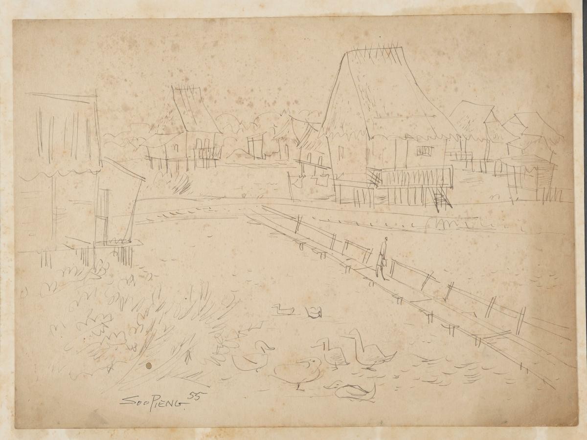 Untitled (Lone Person and Ducks)