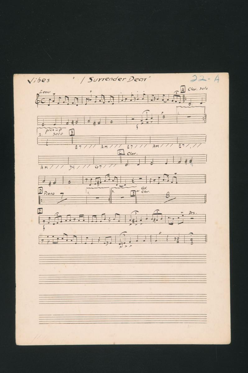 ‘I Surrender Dear’ music score