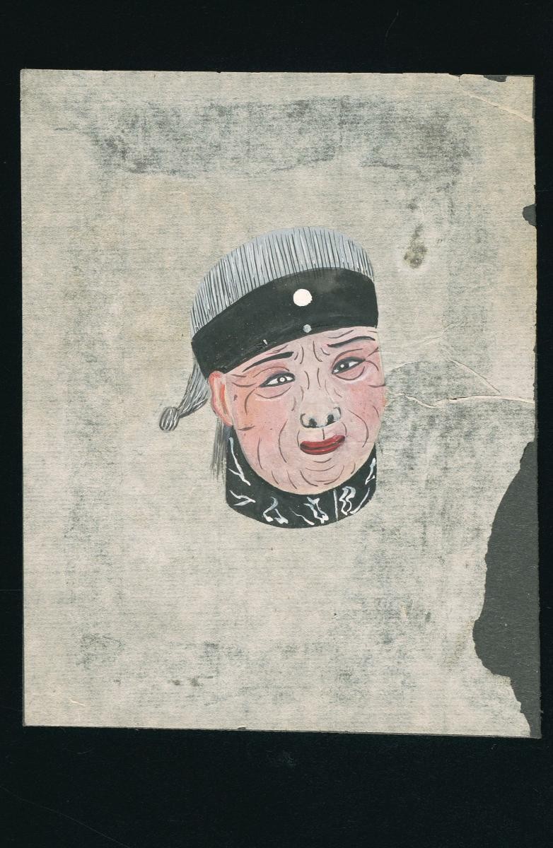 Opera face drawing of Li Shi (Madam Li)