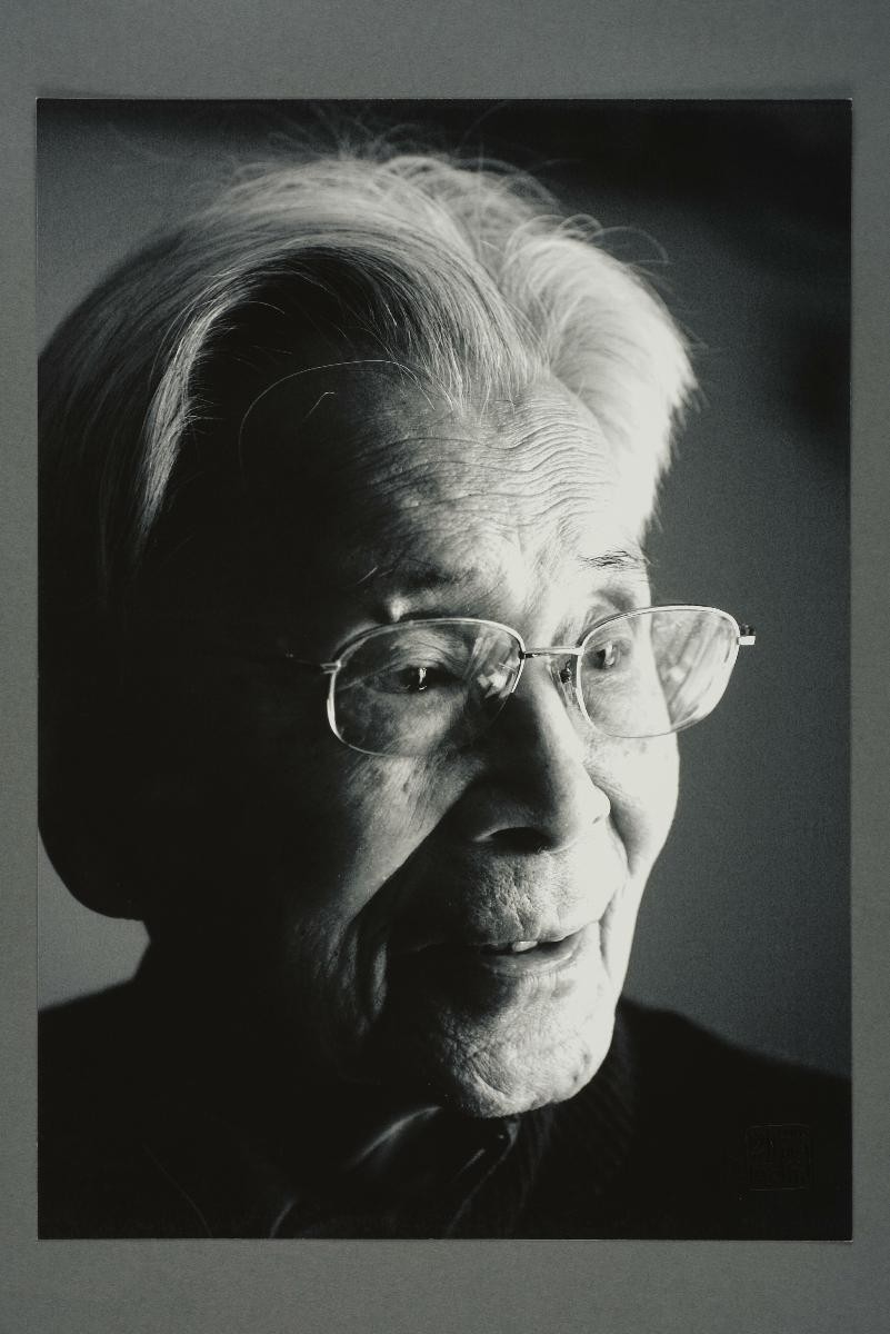 A last portrait of Wu Guanzhong. 吴冠中的最后一张写真。