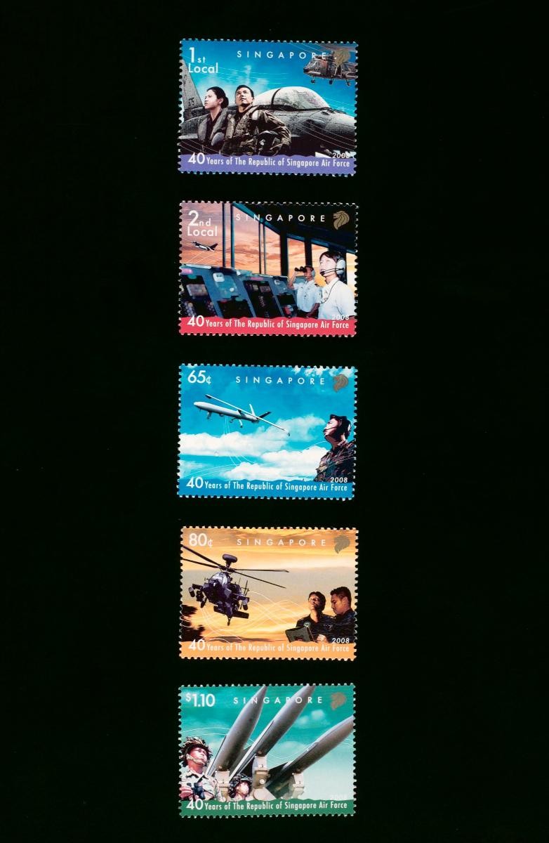 40 Years of The Republic of Singapore Air Force stamps