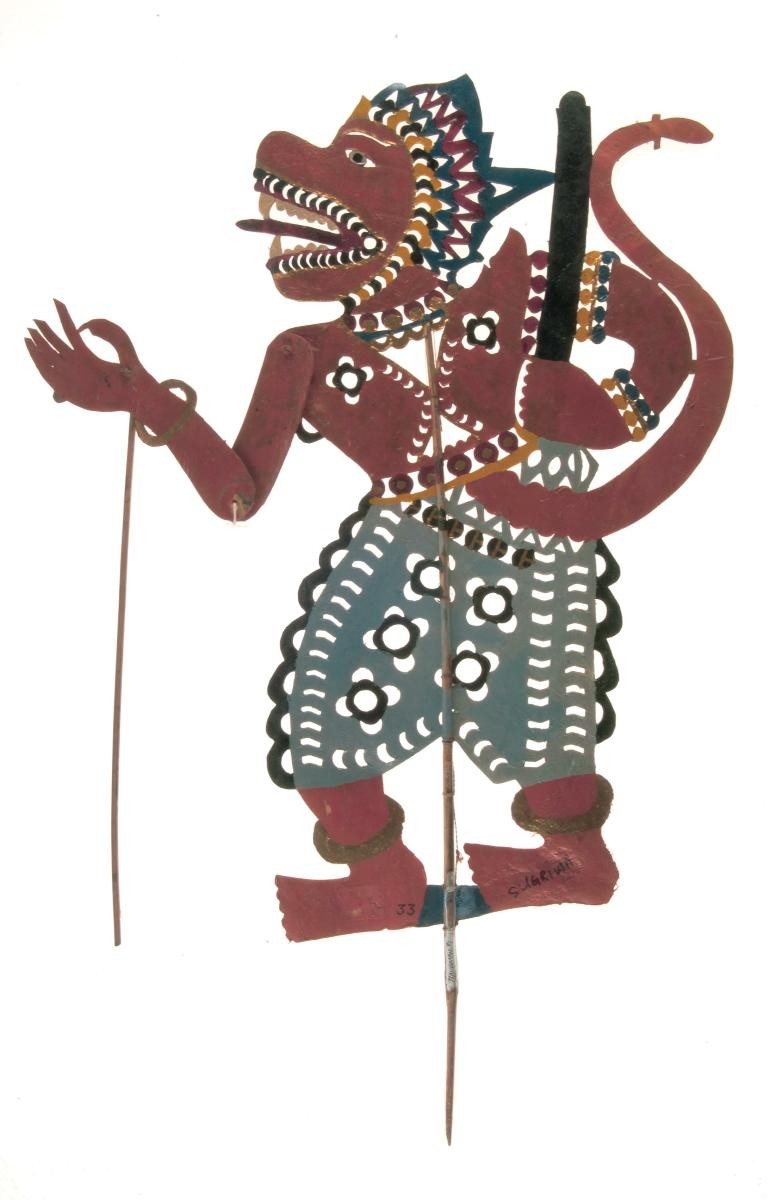 Shadow puppet, monkey warrior