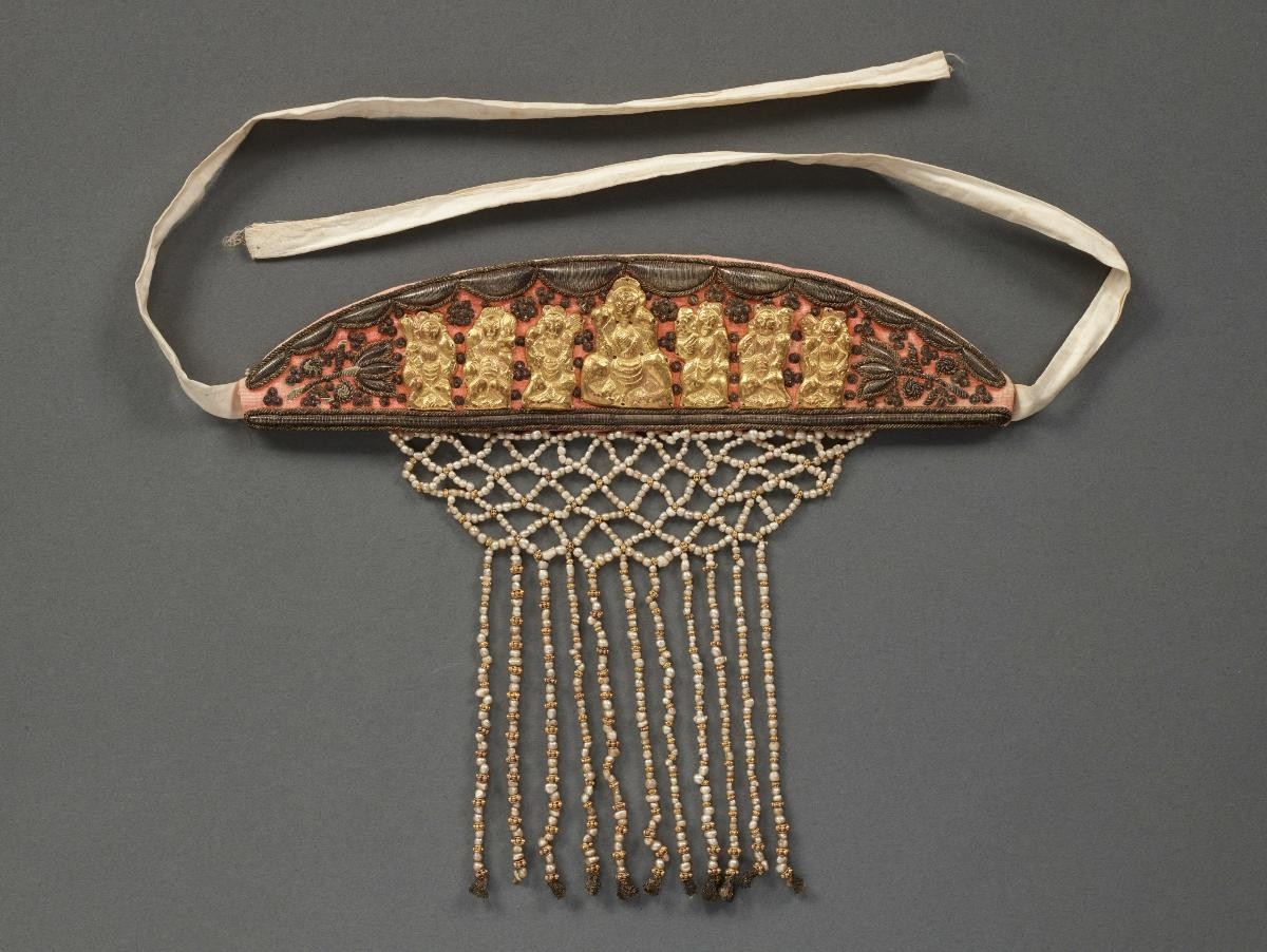 Baxian headband with giltsilver ornaments