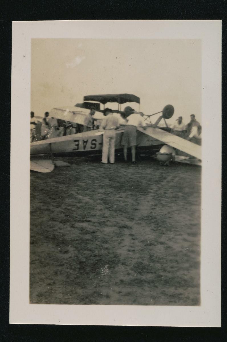Aircraft being worked on
