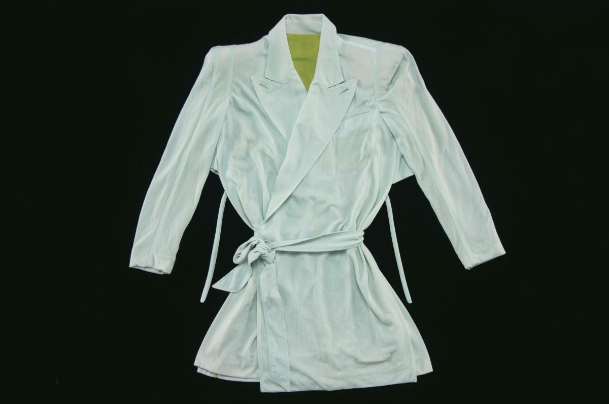 Jean-Paul Gaultier pale blue wrap jacket