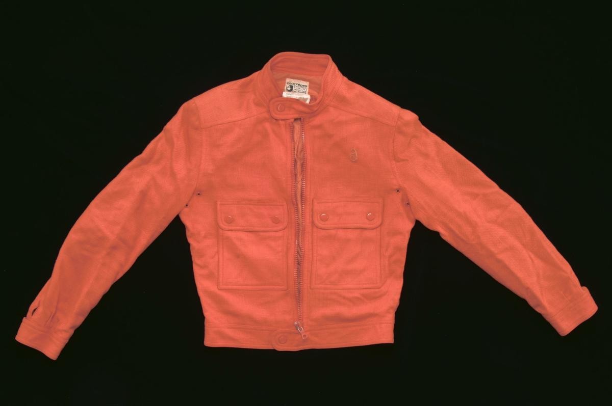 Andre Courreges orange blouson jacket