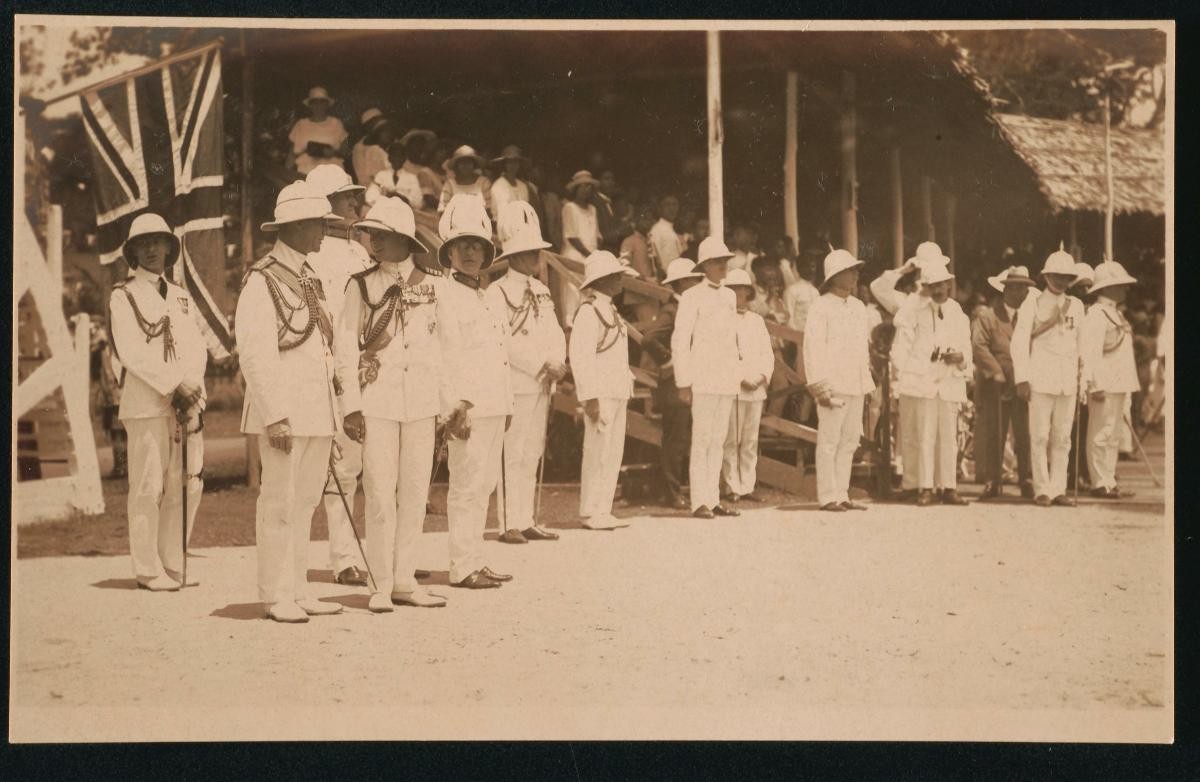 Postcard showing His Royal Highness the Prince of Wales during the 1922 visit to Singapore