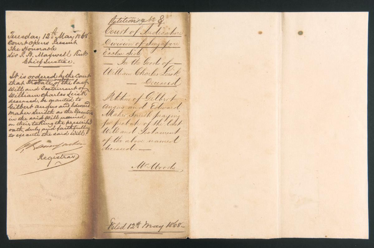Petition of Gilbert Angus and Edward Maher Smith