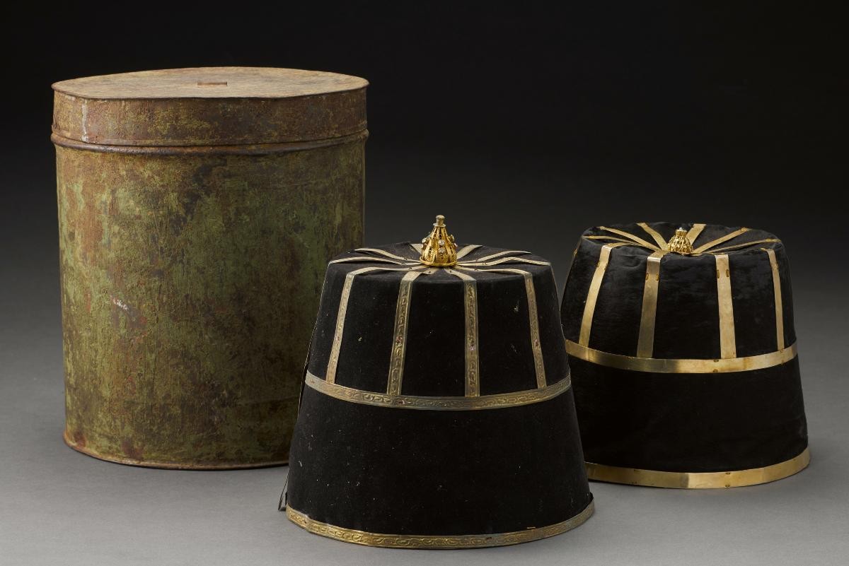 Two hats and a box