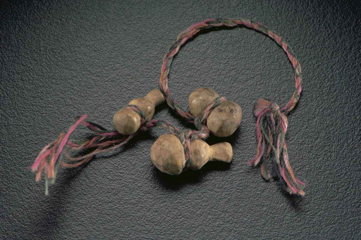Bracelet with gourd-shaped charms