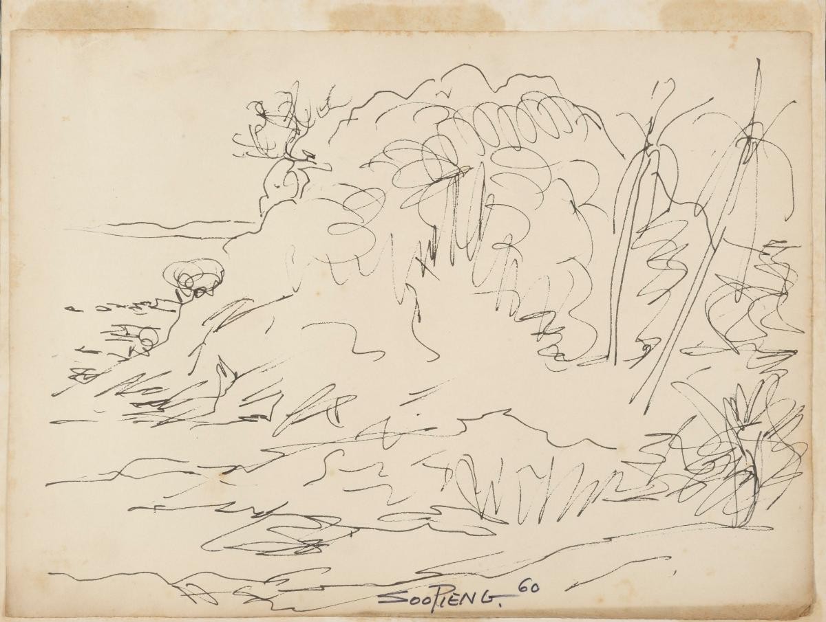 Untitled (Hill with Foliage)