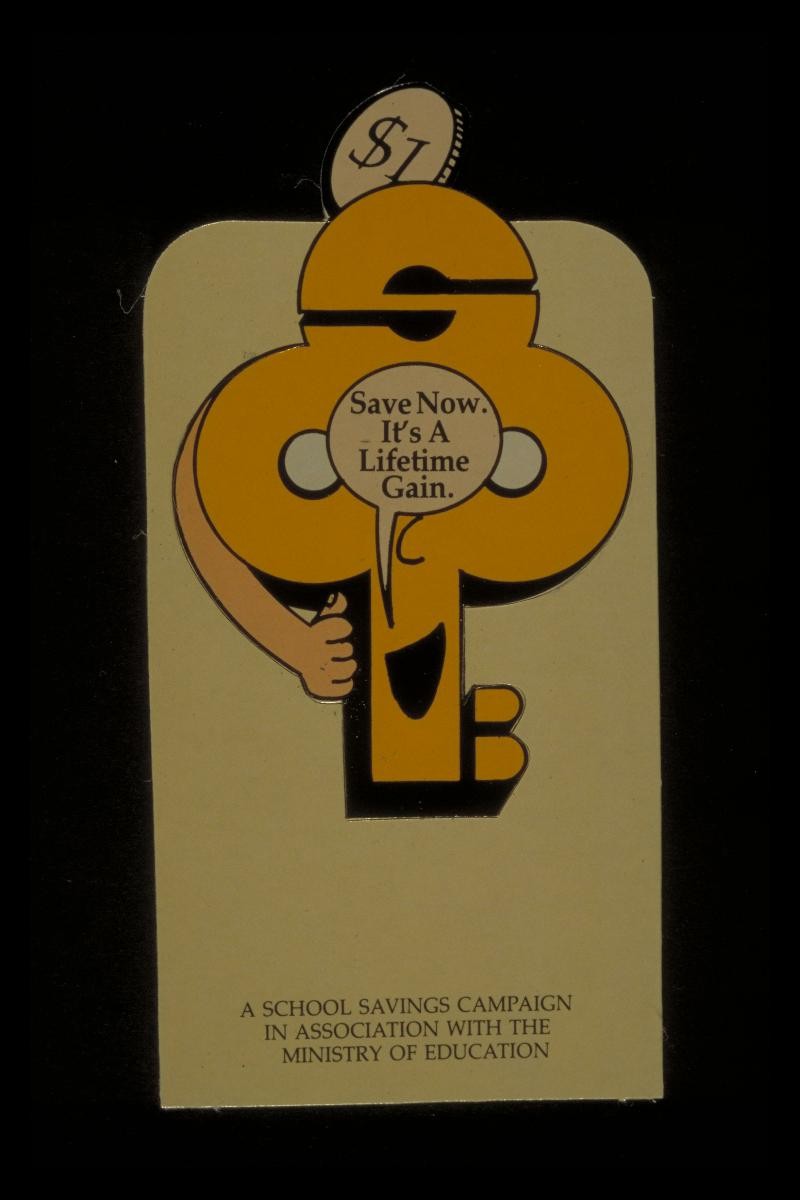 POSBank bookmark for the National School Savings Campaign