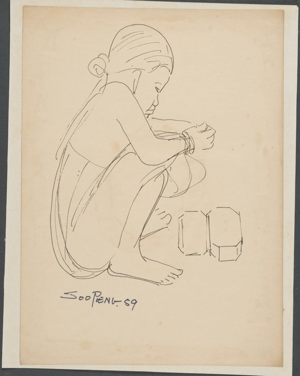 Untitled (A Squatting Woman)