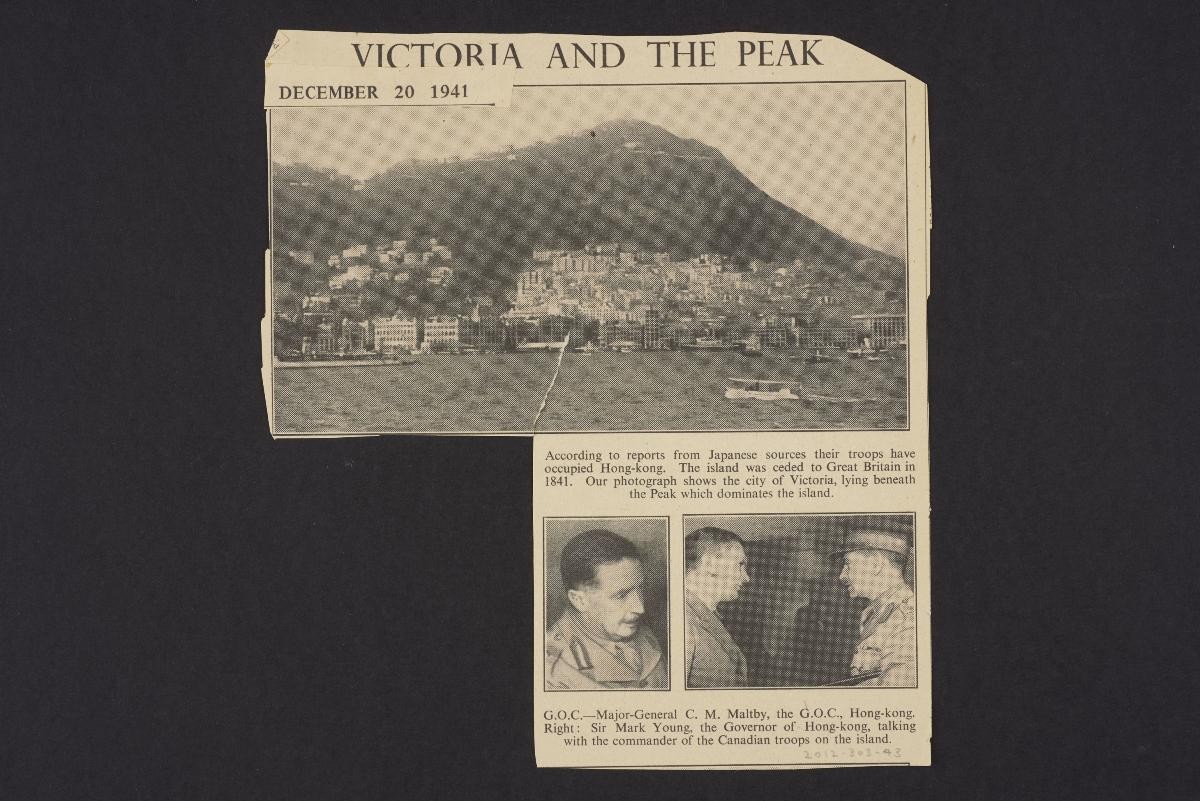 Newspaper Cutting from the Houghton Album