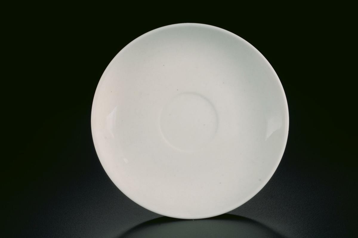 White porcelain saucer