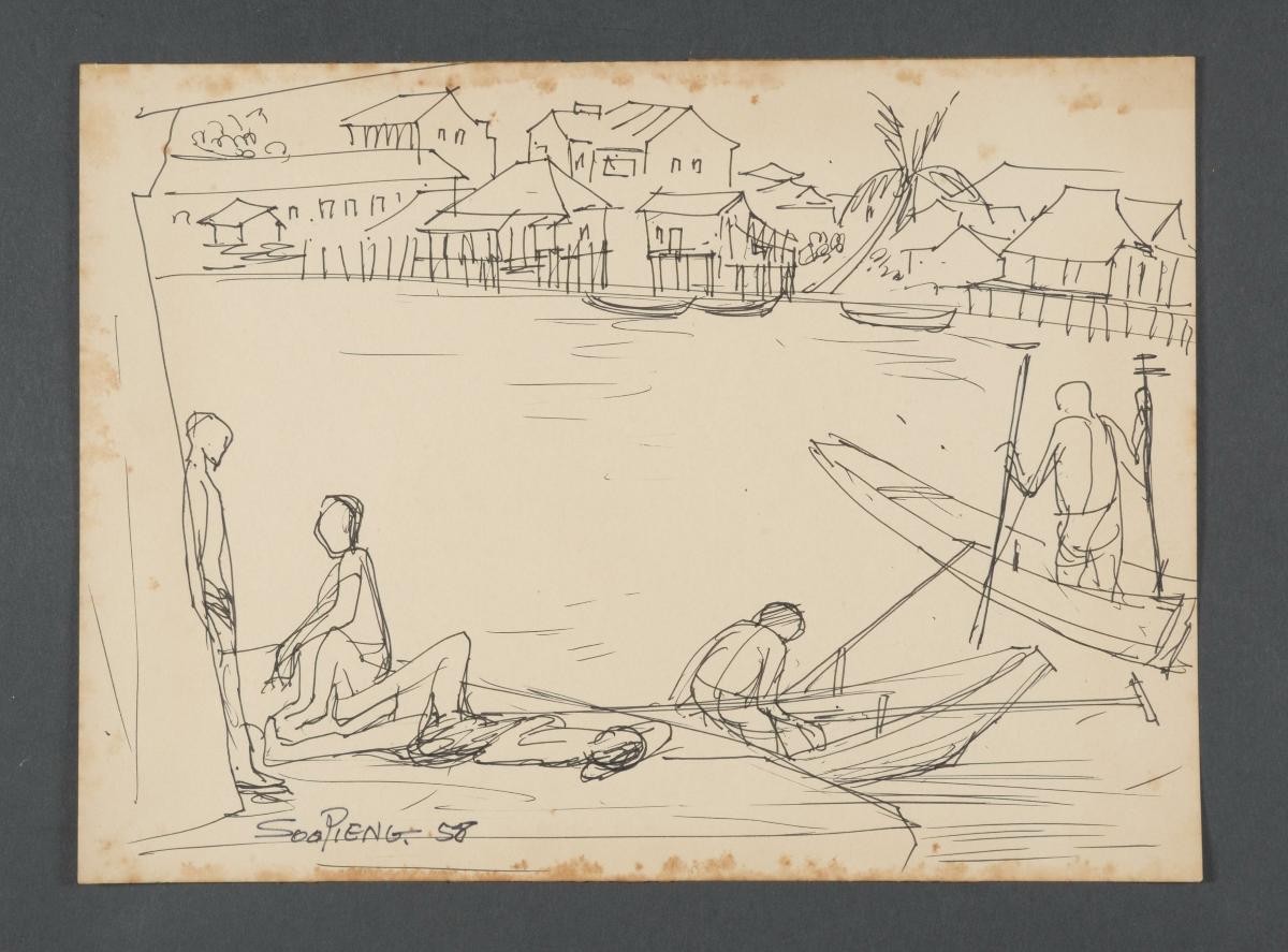 Untitled (Five Fishermen by The River)