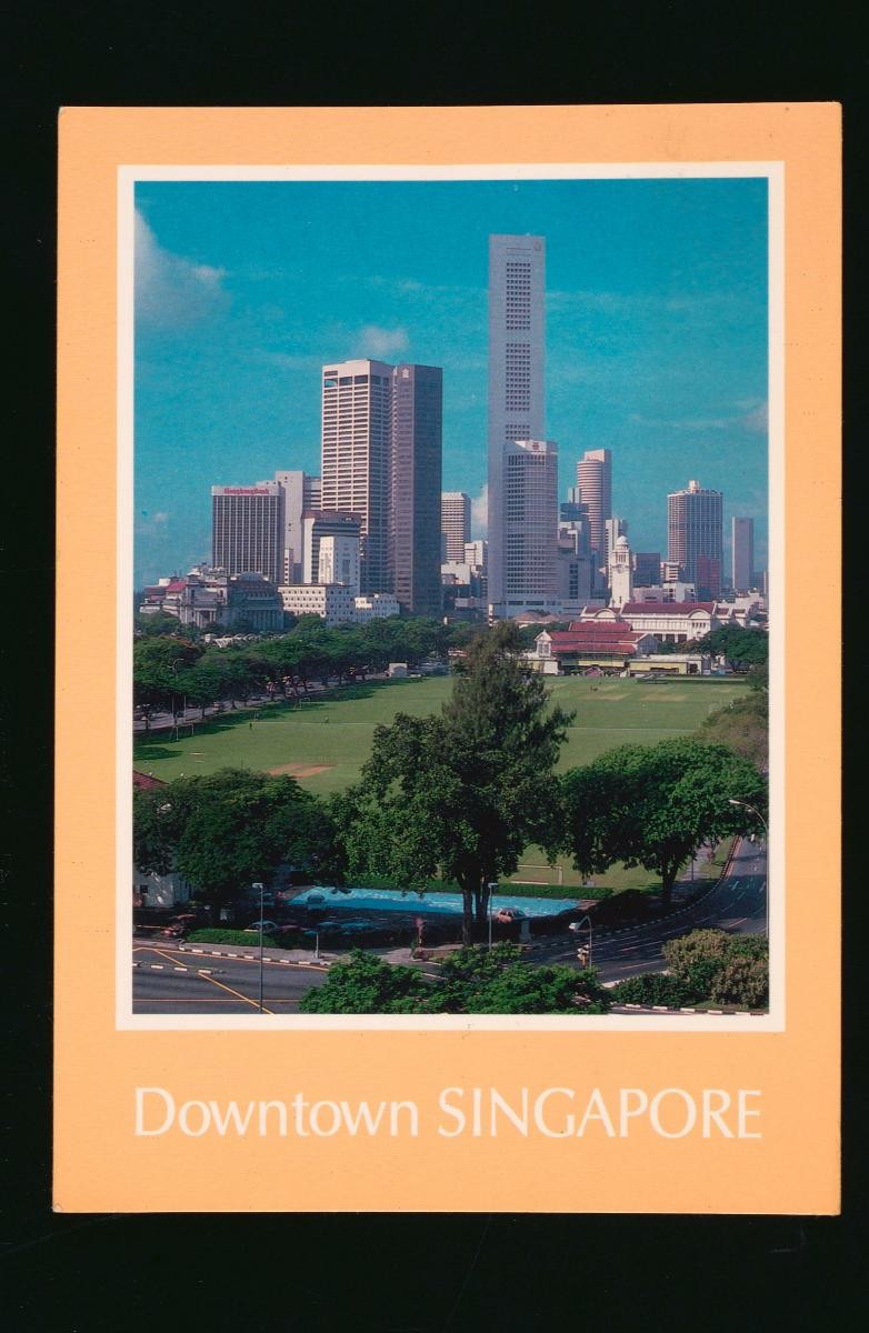 View of the Padang and the Central Business District skyline