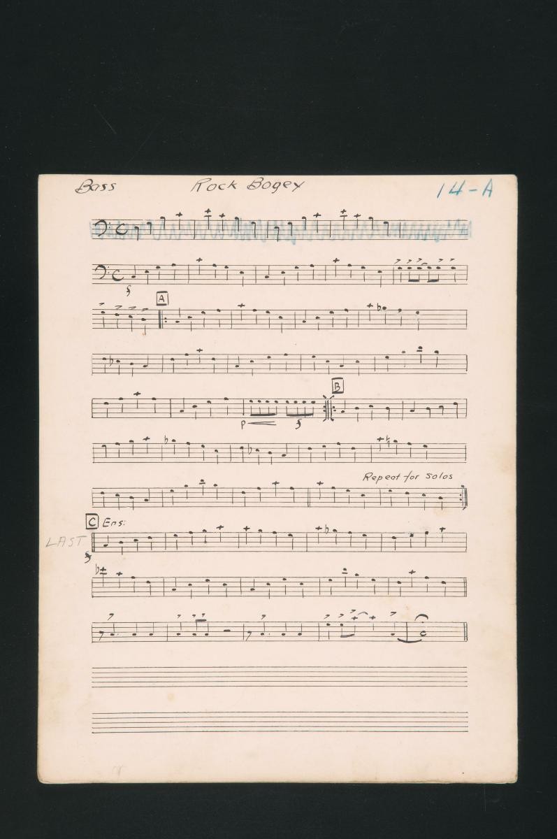 ‘Rock Bogey’ music score