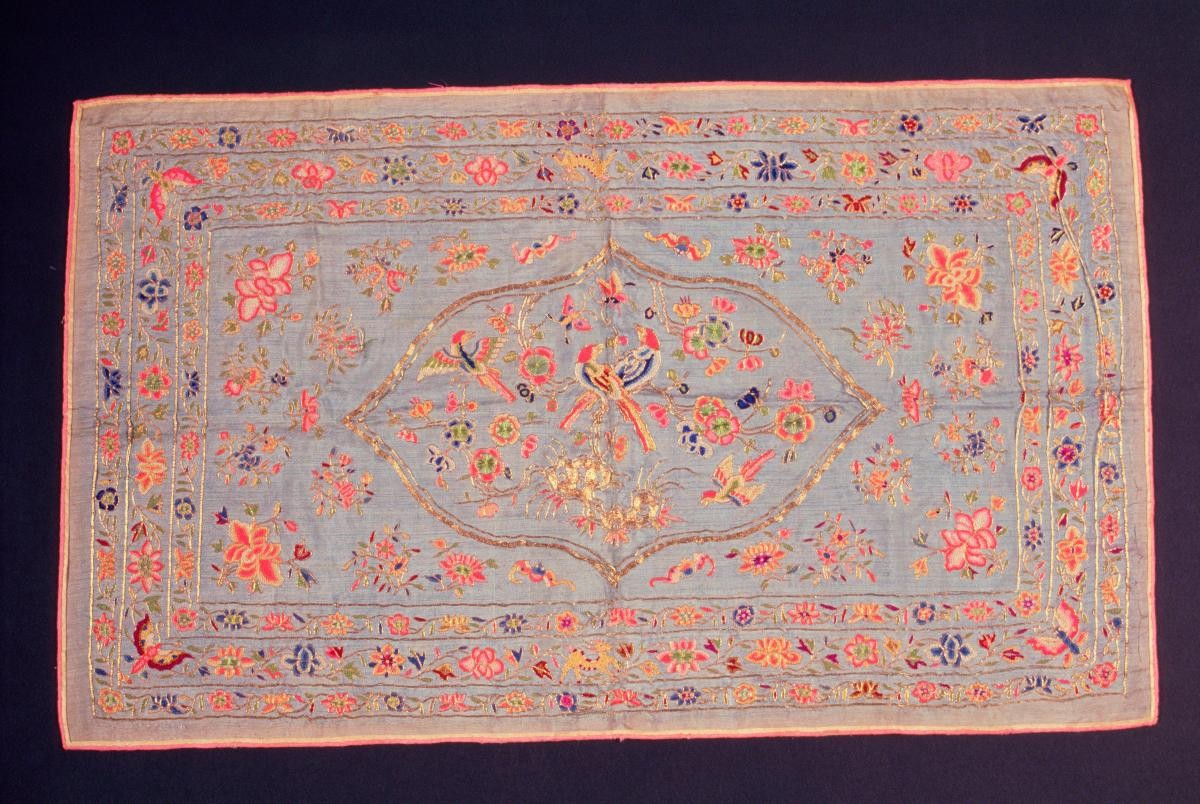 Embroidered panel